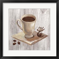 Coffee Time IV on Wood Framed Print