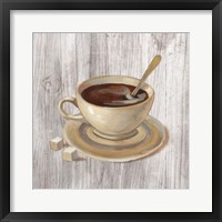 Coffee Time VI on Wood Framed Print