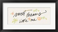 Sweet Dreams Little One Framed Print
