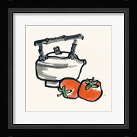 Tea and Persimmons Framed Print