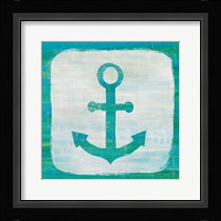 Ahoy III Blue Green Framed Print
