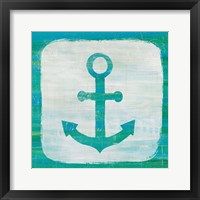 Ahoy III Blue Green Framed Print