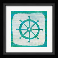 Ahoy IV Blue Green Fine Art Print