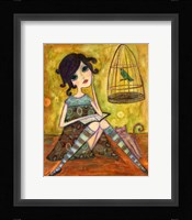 A Good Book Framed Print