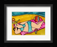 Big Diva At The Beach Fine Art Print
