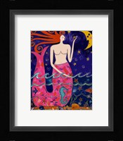 Big Diva Mermaid Making Stars Framed Print