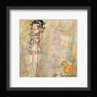 Big Eyed Girl Doesn't Play Well With Others Fine Art Print