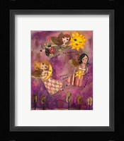 Big Eyed Girl Good Morning Sun Fine Art Print