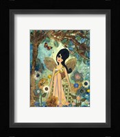 Big Eyed Girl Keeping Each Other Company Fine Art Print