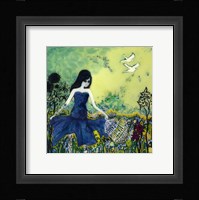 Big Eyed Girl Letting Go Fine Art Print