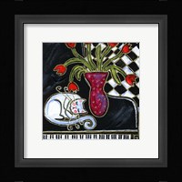 Kitty Asleep On The Piano Fine Art Print