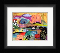 Watchful Eye Elephants Fine Art Print