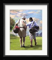 Golfing Buddies Framed Print