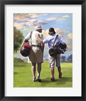 Golfing Buddies Framed Print