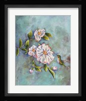 Hummingbird with Camellias Fine Art Print