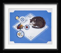 Tabby Loves Breakfast Fine Art Print
