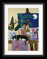 Oscar! Did You Walk Through My Paint Again? Fine Art Print