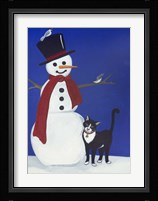 Snowman Framed Print