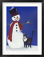 Snowman Framed Print