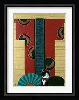 Cat And Kimono Fine Art Print