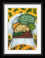 Wicker Chair Framed Print