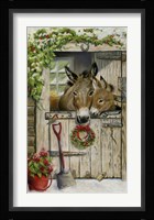 Christmas Donkies Fine Art Print