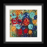 Abstract Flowers 3 - Canvas 1 Framed Print