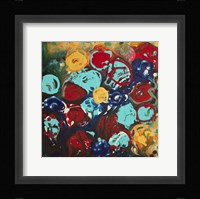 Abstract Flowers 3 - Canvas 3 Framed Print