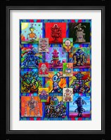 Pop Art Robots Framed Print