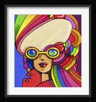 Pop Sunglasses Lady Fine Art Print