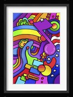 Pop Art Guitar Note Fine Art Print