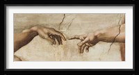 Creation of Adam (Detail) Fine Art Print