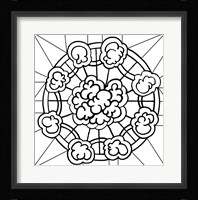Kalidescope Icon Lineart Fine Art Print