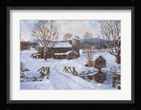 Spring House By The Bridge Fine Art Print