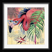 Cool Flamingoes Fine Art Print