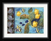 Turtle Hatchlings Framed Print