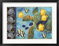 Turtle Hatchlings Framed Print