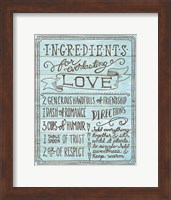 Ingredients for Life III Blue Fine Art Print