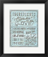 Ingredients for Life III Blue Fine Art Print