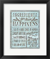 Ingredients for Life II Blue Fine Art Print