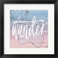 World Traveler Wander Framed Print