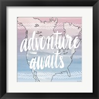 World Traveler Adventure Awaits Framed Print