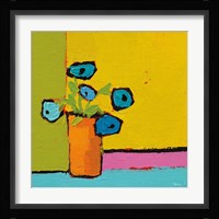 Orange Vase Bright Framed Print