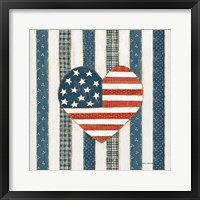 Americana Quilt VI Framed Print