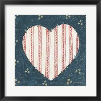 Americana Quilt I Framed Print