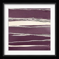 Silver Rose II Purple Framed Print