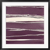 Silver Rose II Purple Framed Print