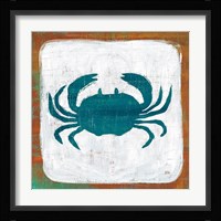 Ahoy V Red Blue Framed Print