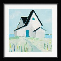 Cottage by the Sea Framed Print