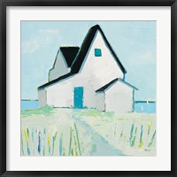 Cottage by the Sea Framed Print